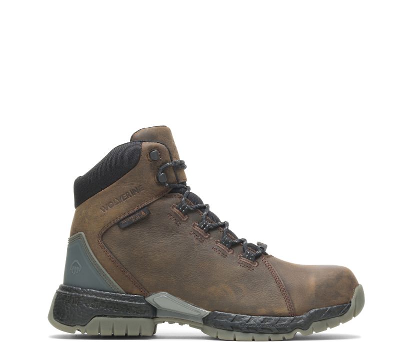 Bottes de Travail Wolverine I-90 Rush 6" Homme - Marron (IHN583641)